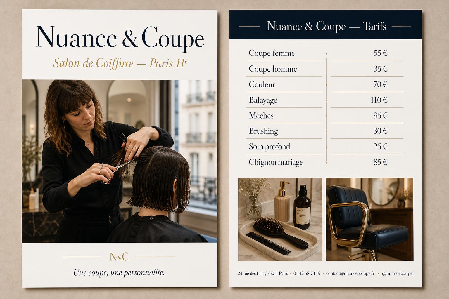 Nuance & Coupe — Salon de coiffure premium